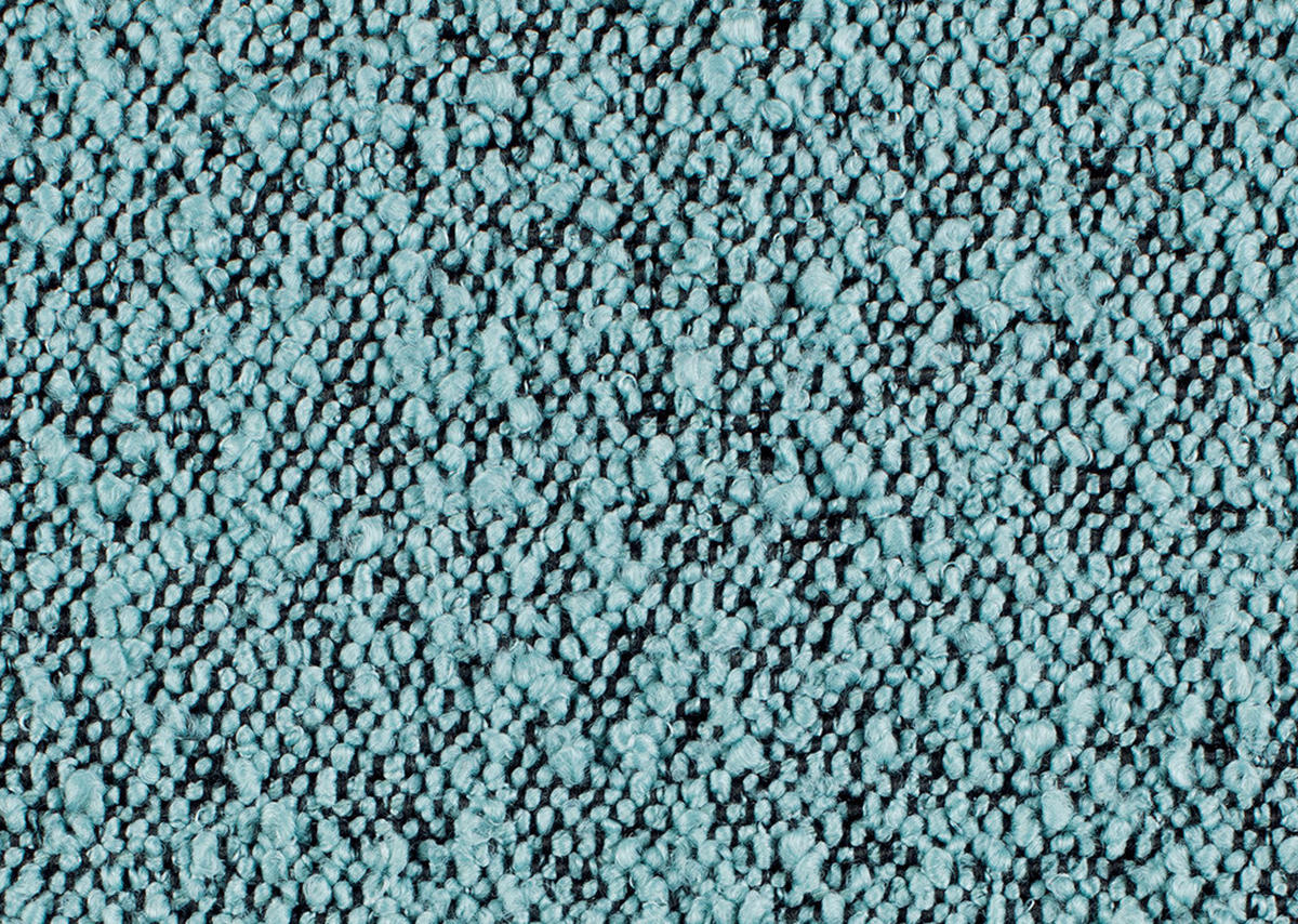 RÉCAMIERE in Bouclé Schwarz, Türkis, Taupe  - Türkis/Taupe, MODERN, Kunststoff/Textil (166/86/105cm) - Hom`in
