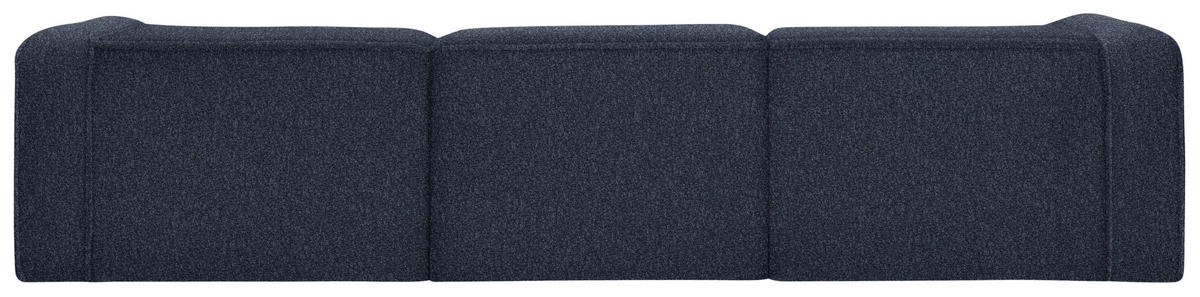 ECKSOFA in Webstoff Blau  - Blau/Schwarz, Design, Kunststoff/Textil (163/332cm) - Stylife