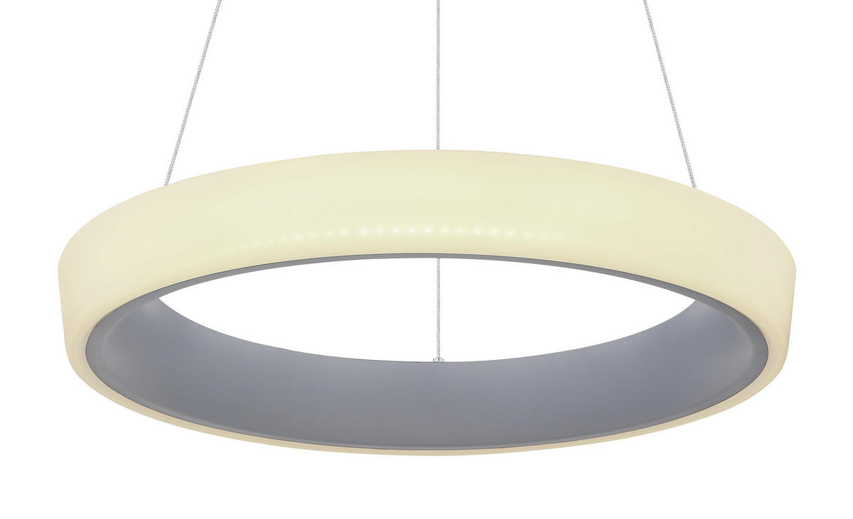 LUSTRĂ LED 50/120 cm  - opal/antracit, Basics, plastic/metal (50/120cm) - Globo