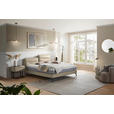 BOXSPRINGBETT  in Beige  - Beige/Schwarz, Design, Textil/Metall (200cm) - Johann Jakob