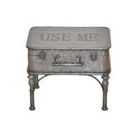 COUCHTISCH 32/42/34 cm Silberfarben  - Silberfarben, Design, Metall (32/42/34cm) - MID.YOU