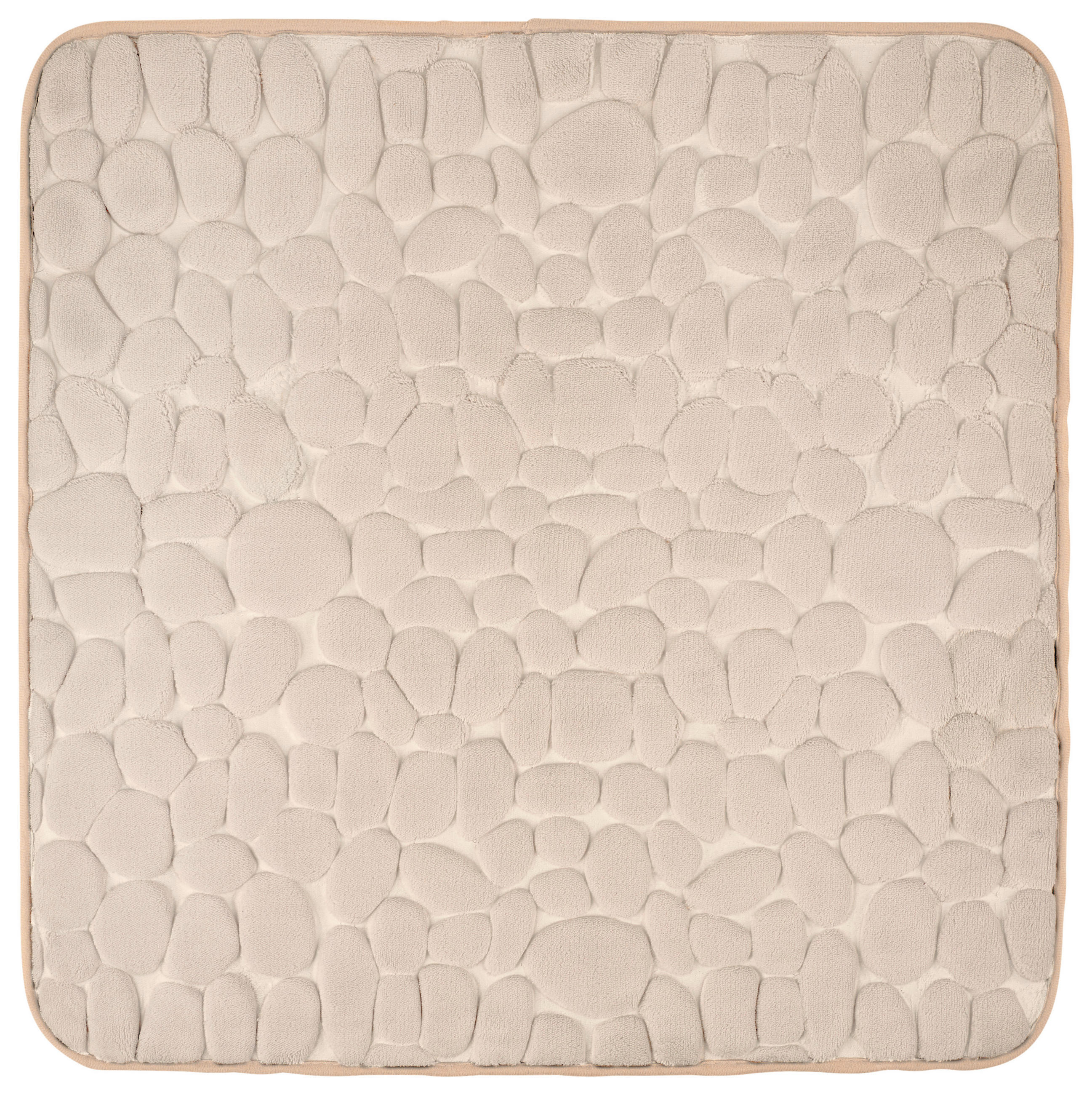 BADEMATTE Taupe 60/60 cm - Taupe, Trend, Kunststoff/Textil (60/60cm) - Esposa