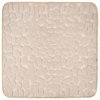 BADEMATTE Taupe 60/60 cm  - Taupe, Trend, Kunststoff/Textil (60/60cm) - Esposa