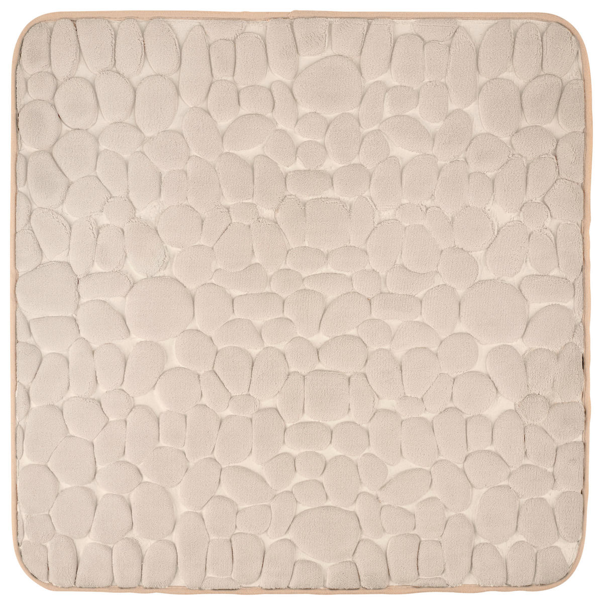 BADEMATTE Taupe 60/60 cm  - Taupe, Trend, Kunststoff/Textil (60/60cm) - Esposa