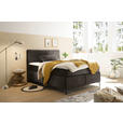 BOXSPRINGBETT 140/200 cm  in Dunkelbraun  - Dunkelbraun/Schwarz, Design, Holzwerkstoff/Kunststoff (140/200cm) - Xora