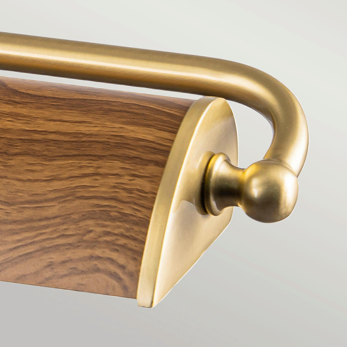 BILDERLEUCHTE Winchfield 12.7/70.3/31.8 cm  - Eichefarben/Messingfarben, Konventionell, Metall (12.7/70.3/31.8cm) - Elstead Lighting