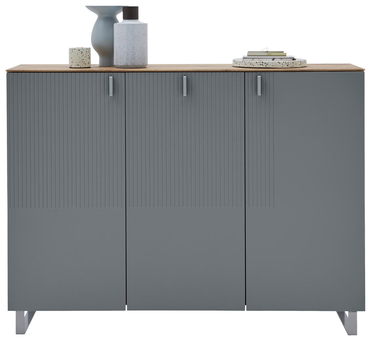 GARDEROBE 3-teilig  in 190/192/36 cm  - Eichefarben/Grau, Design, Holz/Holzwerkstoff (190/192/36cm) - Dieter Knoll