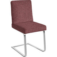 SCHWINGSTUHL  in Stahl Chenille  - Schwarz/Rosa, Design, Textil/Metall (46/92/60cm) - Dieter Knoll