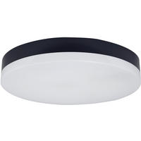 LED-DECKENLEUCHTE Orbis 28/5,1 cm   - Schwarz, Basics, Kunststoff (28/5,1cm)
