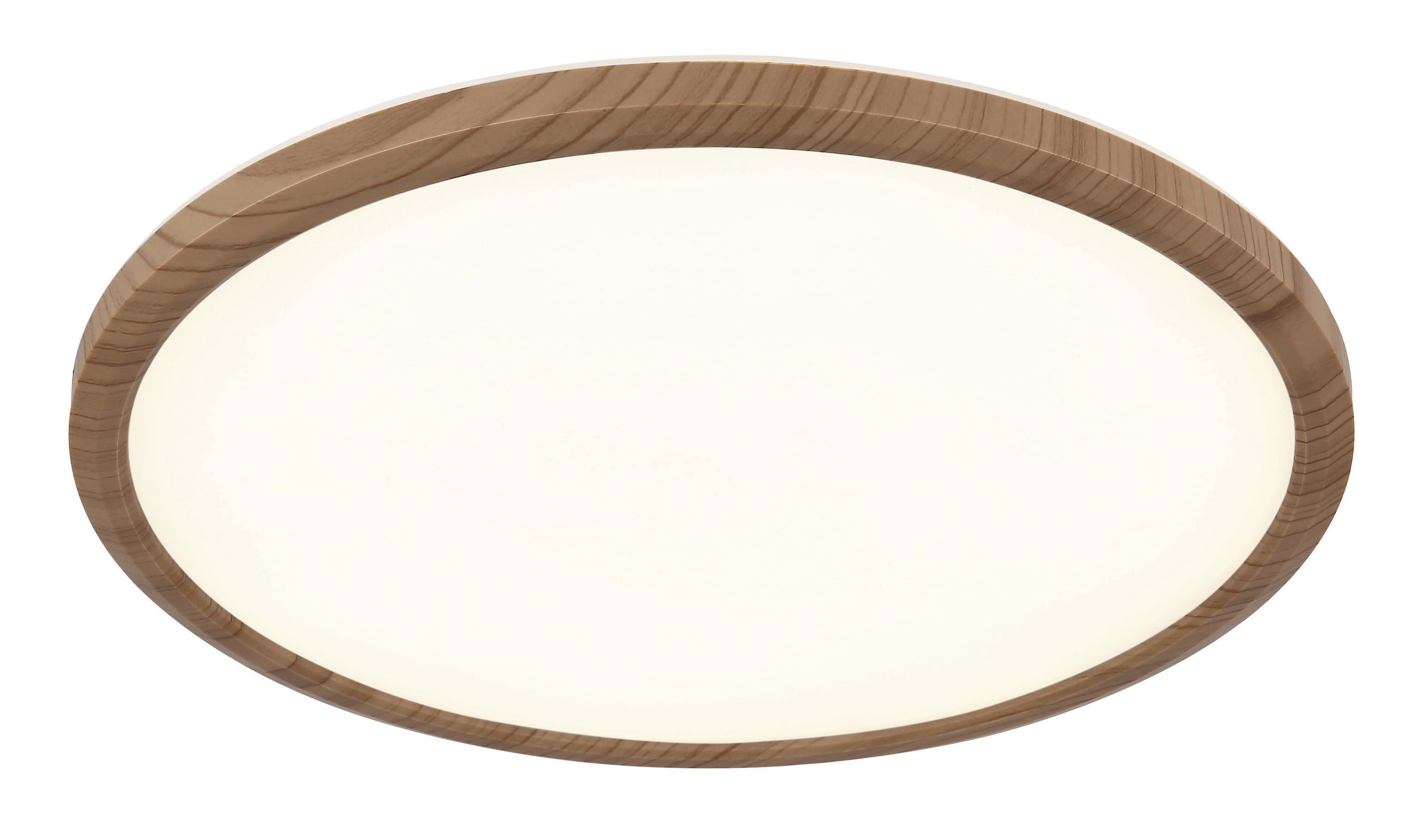 LED-DECKENLEUCHTE 18 W  29,4/2,5 cm    - Eukalyptusholzfarben, Konventionell, Kunststoff (29,4/2,5cm) - Novel