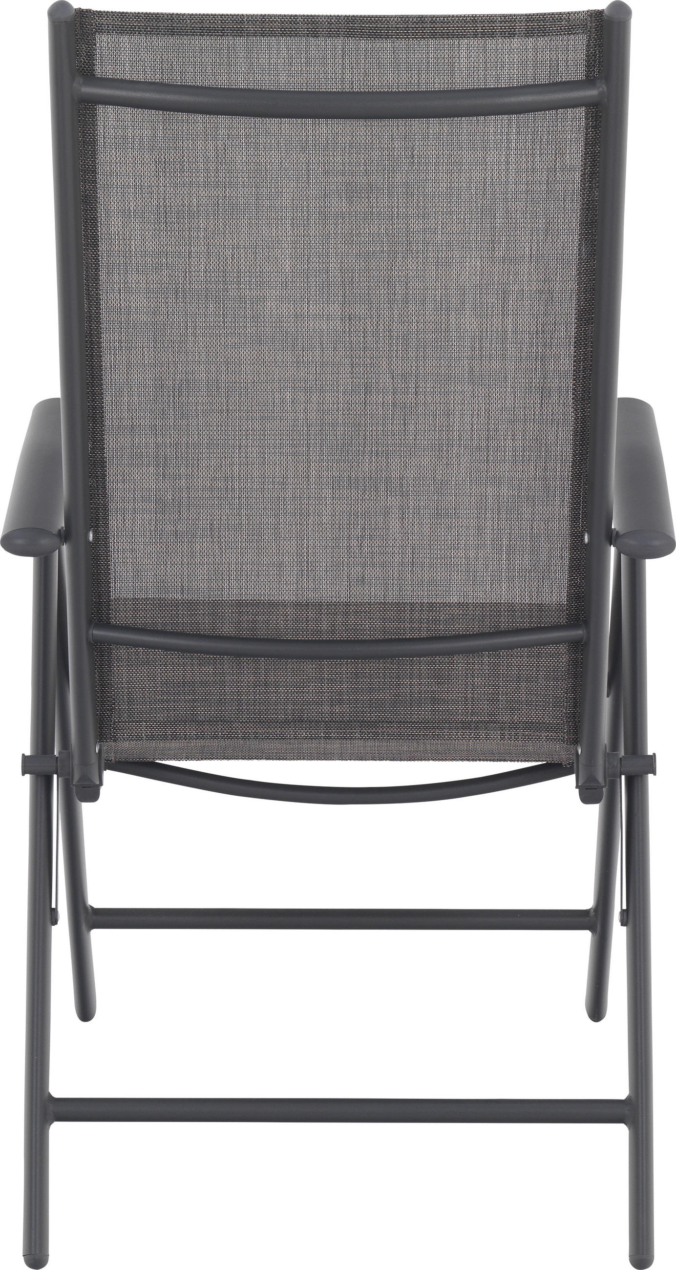 GARTENKLAPPSESSEL Aluminium, Stahl Anthrazit, Braun - Dunkelgrau/Anthrazit, Basics, Textil/Metall (56/106/64cm) - Xora