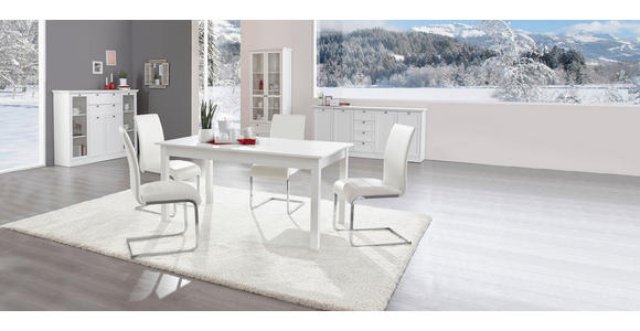 VITRINE  in Weiß  - Schwarz/Weiß, Basics, Holzwerkstoff/Metall (80/200/45cm) - Carryhome