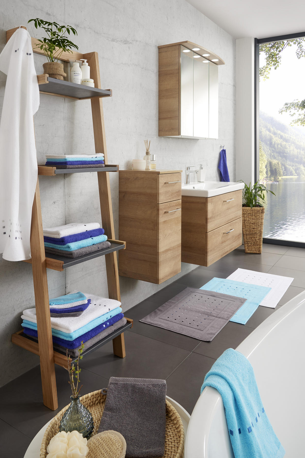 WASCHLAPPEN QUATTRO Anthrazit  - Anthrazit, Konventionell, Textil (16/22cm) - Esposa