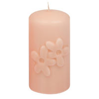 KERZE - Koralle, Trend, Naturmaterialien (5,7/11cm)