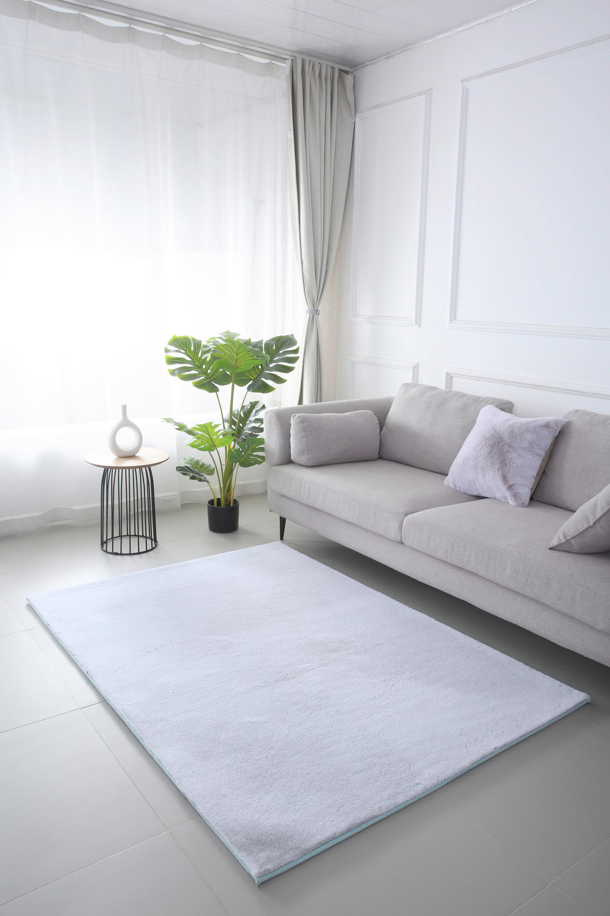 HOSSZÚ SZÁLÚ SZŐNYEG   - zöld, Basics, textil/szőrme (70/140cm)