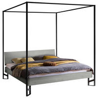 HIMMELBETT 180/200 cm  in Grau  - Anthrazit/Grau, Design, Holzwerkstoff/Metall (180/200cm) - Hasena