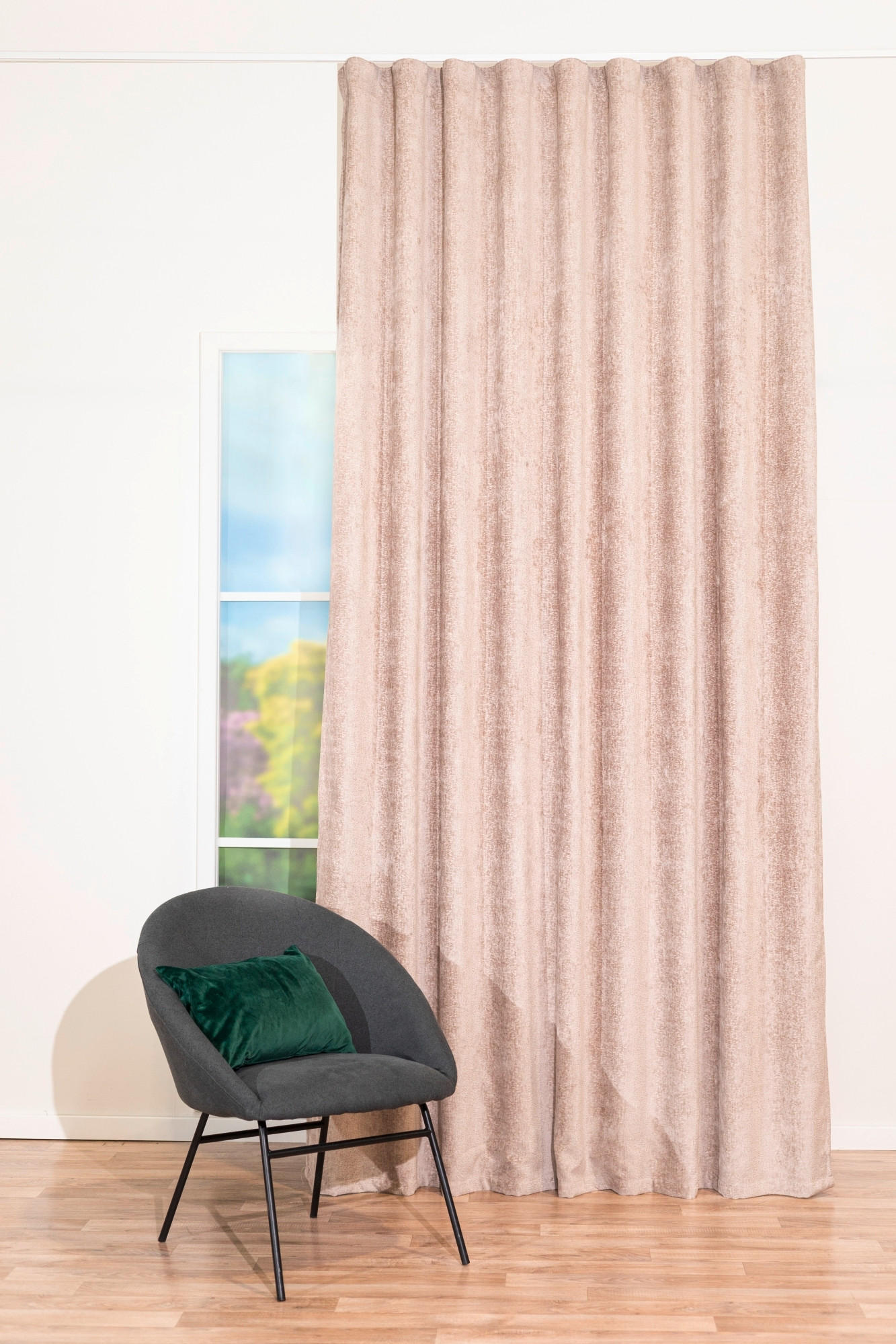 DRAPERIE CONFECȚIONATĂ black-out (nu permite trecerea luminii)  - sidefiu, Basics, textil (24/31/4cm)