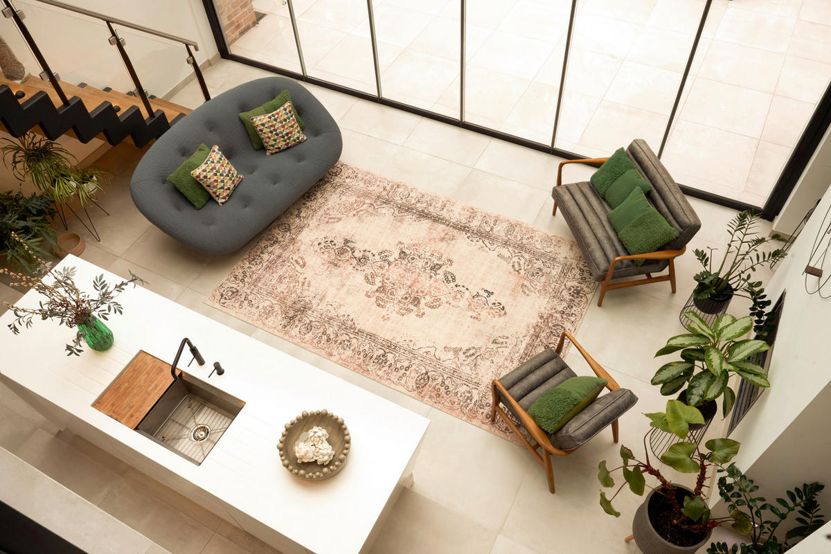 FLACHWEBETEPPICH 200/290 cm Lisora Beige  - Beige, LIFESTYLE, Kunststoff/Textil (200/290cm) - wash+dry