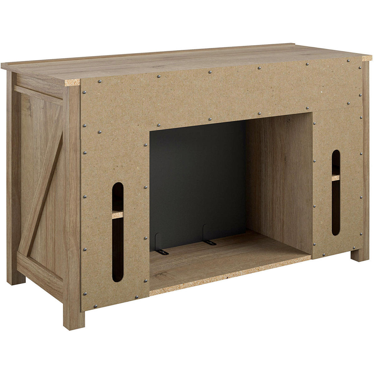 LOWBOARD Farmington  in 121/75/40 cm  - Eichefarben/Schwarz, Design, Holzwerkstoff/Metall (121/75/40cm) - MID.YOU