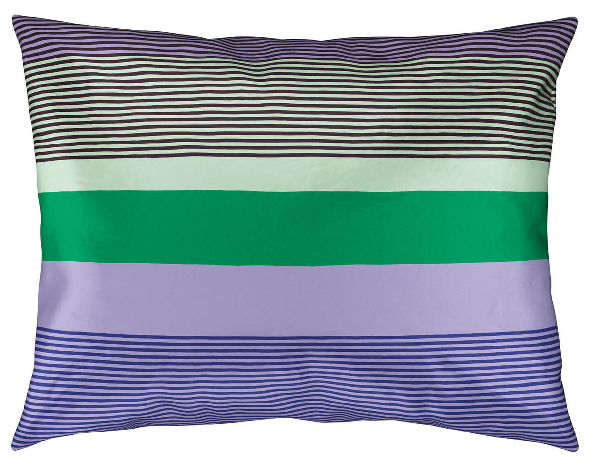 BETTWÄSCHE Satin 140/200 cm  - Salbeigrün/Lila, Basics, Textil (140/200cm) - Novel