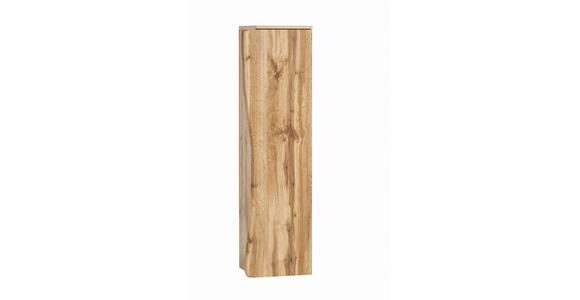 MIDISCHRANK 30/130/35 cm - Eiche Wotan/Silberfarben, Natur, Holzwerkstoff/Kunststoff (30/130/35cm) - Xora