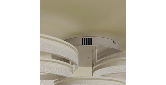 LED-DECKENLEUCHTE 100/56/22 cm   - Cappuccino, Design, Kunststoff/Metall (100/56/22cm) - Novel