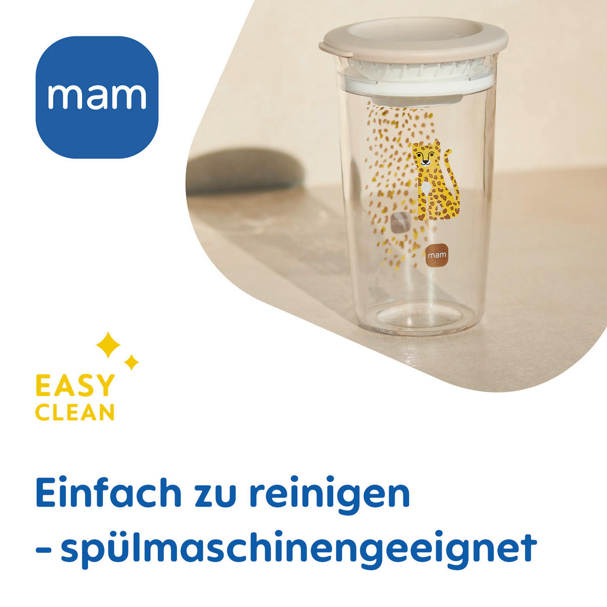 TRINKBECHER  - Lila/Dunkelgelb, Basics, Kunststoff (9,5/22,3/9,4cm) - MAM