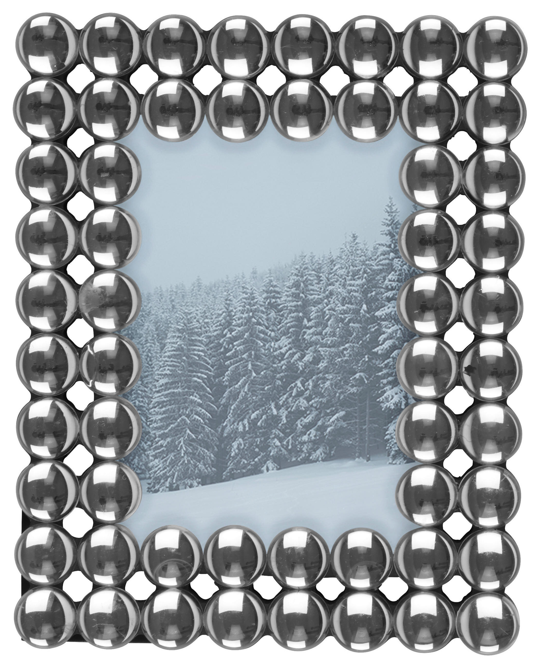 FOTORAM 16/20/2 cm  - klar/silver, Basics, trämaterial/glas (16/20/2cm) - Ambia Home