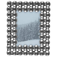 Ramă Pentru Poze  - argintiu/străveziu, Basics, sticlă/material pe bază de lemn (16/20/2cm) - Ambia Home