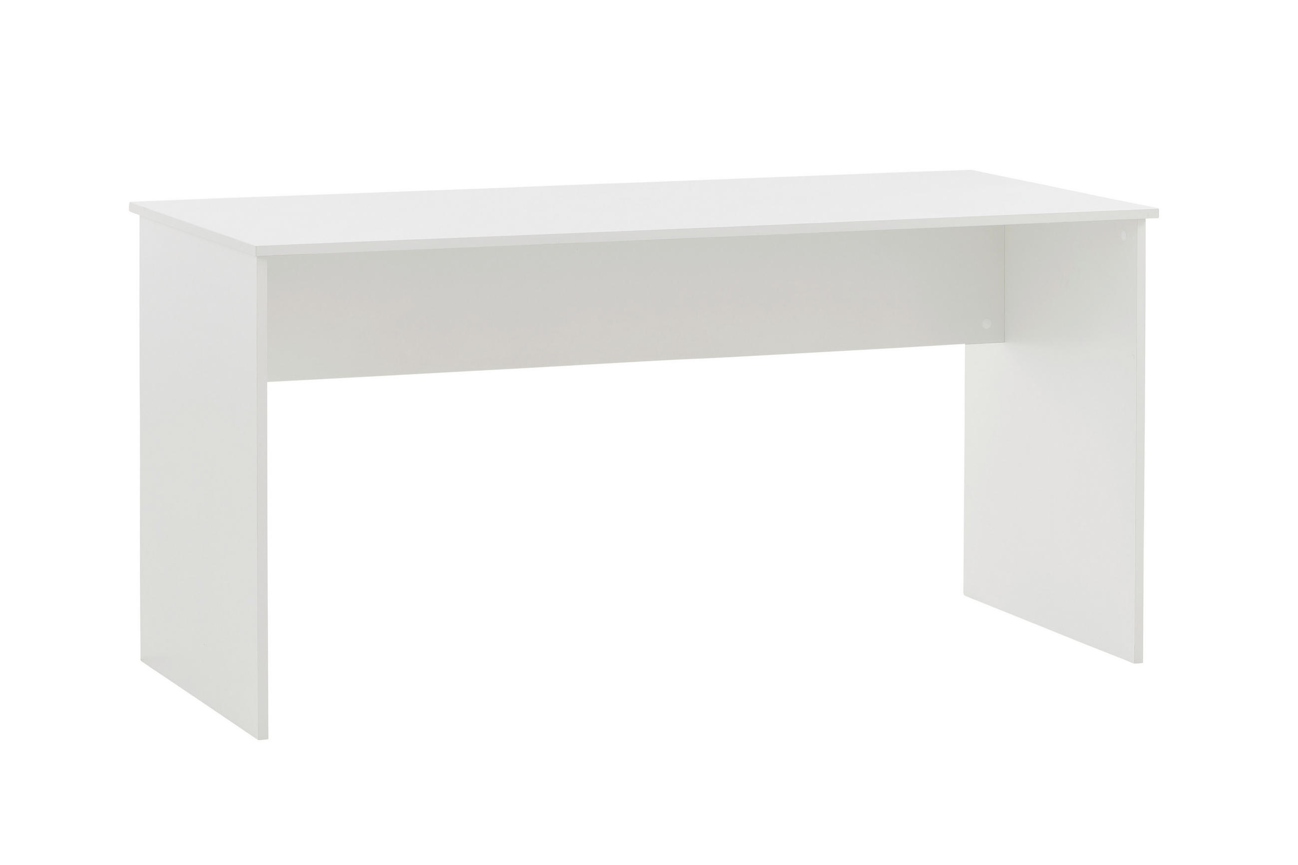 SCHREIBTISCH 144/73,6/65 cm Weiß  - Weiß, MODERN, Holzwerkstoff (144/73,6/65cm) - MID.YOU