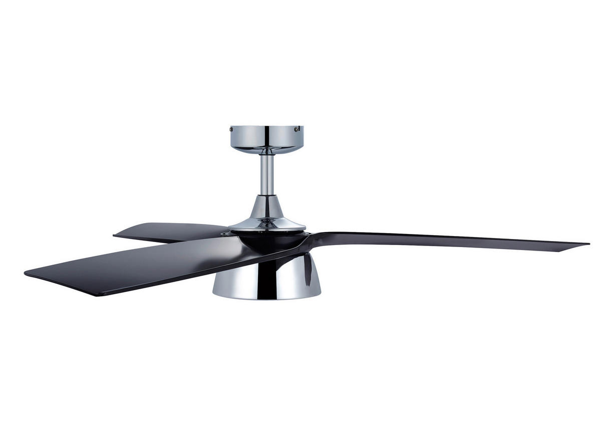 TAKFLÄKT Bronx 18 W  - kromfärg/svart, Basics, metall/plast (132/21.5/132cm)
