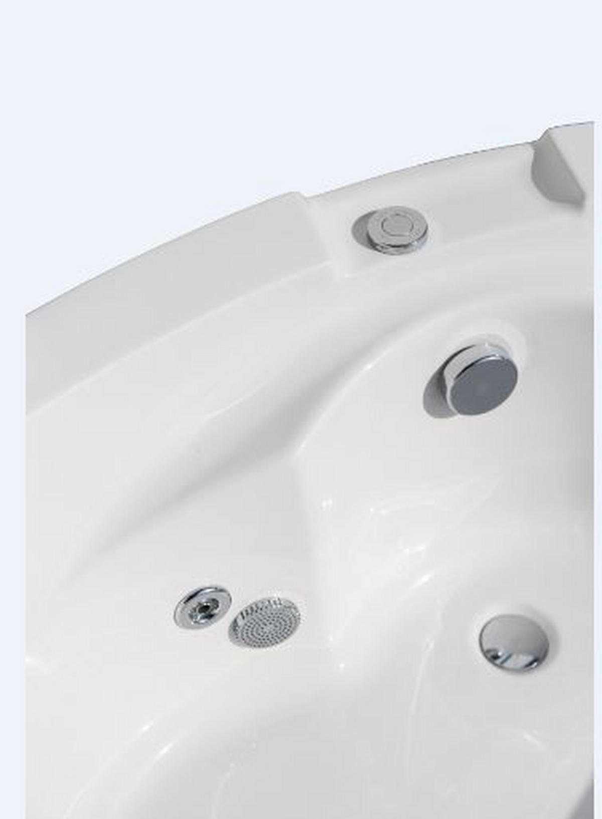 WHIRLPOOL-BADEWANNE Wandmontage   - Weiß, Basics (150/57/150cm)
