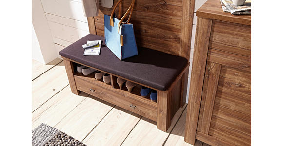 GARDEROBENSCHRANK  in 65/200/40 cm  - Akaziefarben/Nickelfarben, LIFESTYLE, Holzwerkstoff/Metall (65/200/40cm) - Landscape