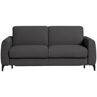 SCHLAFSOFA Cord Graphitfarben  - Schwarz/Graphitfarben, Konventionell, Holz/Textil (203/88/102cm) - Novel