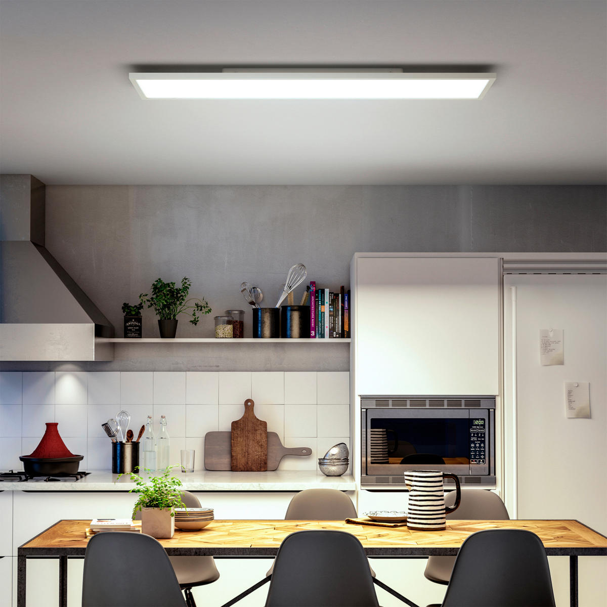 LED-DECKENLEUCHTE Aurelle 30/120/4,6 cm  - Weiß, Design, Metall (30/120/4,6cm) - Philips HUE