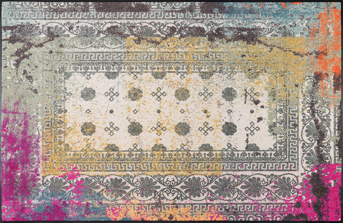 VINTAGE-TEPPICH 115/175 cm Taza Pink Multicolor  - Multicolor, KONVENTIONELL, Kunststoff/Textil (115/175cm) - wash+dry