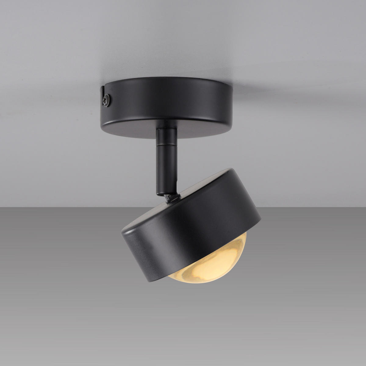 LED-DECKENLEUCHTE 10,5/8/12,5 cm   - Schwarz, Design, Kunststoff/Metall (10,5/8/12,5cm) - Schöner Wohnen