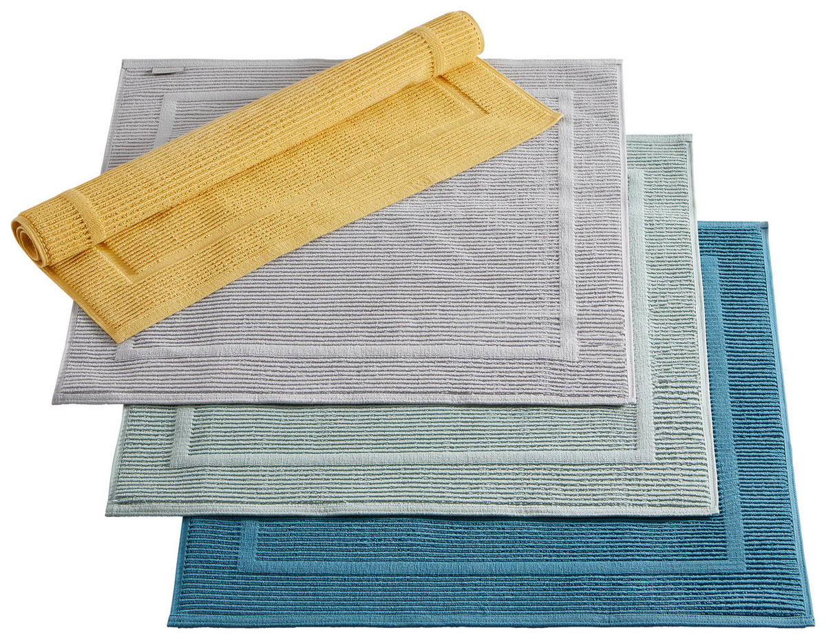 KÚPEĽŇOVÁ PREDLOŽKA, 50/60 cm - mätovozelená, Basics, textil (50/60cm) - Bio:Vio