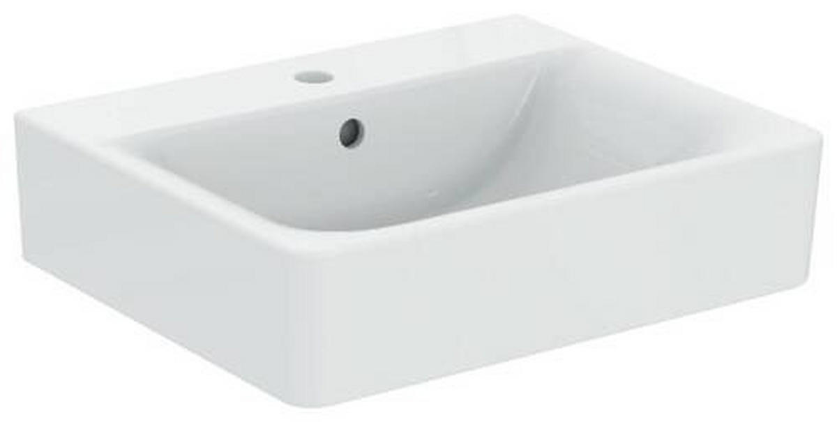 WASCHBECKEN 55/14/46 cm  - Weiß, Basics, Keramik (55/14/46cm) - Novel