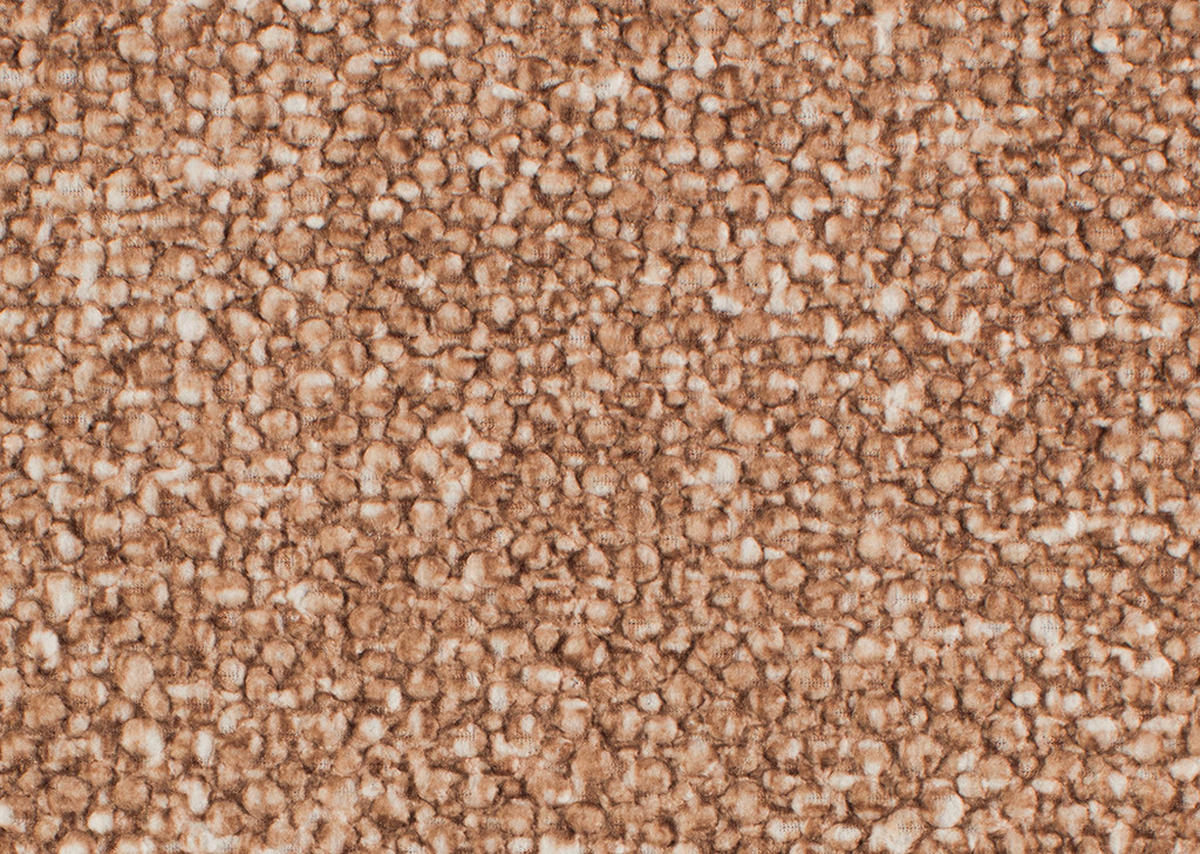 ECKSOFA in Bouclé Hellbraun  - Hellbraun/Schwarz, Natur, Textil/Metall (233/288cm) - Valnatura