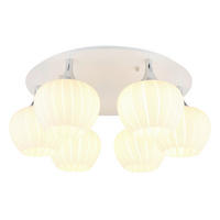 DECKENLEUCHTE  65/25,5 cm    - Chromfarben/Opal, Konventionell, Glas/Metall (65/25,5cm) - Globo