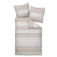 BETTWÄSCHE Biber 135/200 cm  - Hellbraun, Design, Textil (135/200cm) - Janine