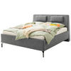 POLSTERBETT MADRID Lattenrost, Bettkasten 180/200 cm  in Grau  - Birkefarben/Buchefarben, Design, Holz/Textil (180/200cm) - Schöner Wohnen