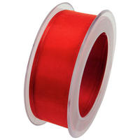 GESCHENKBAND  - Rot, Basics, Kunststoff (4cm)