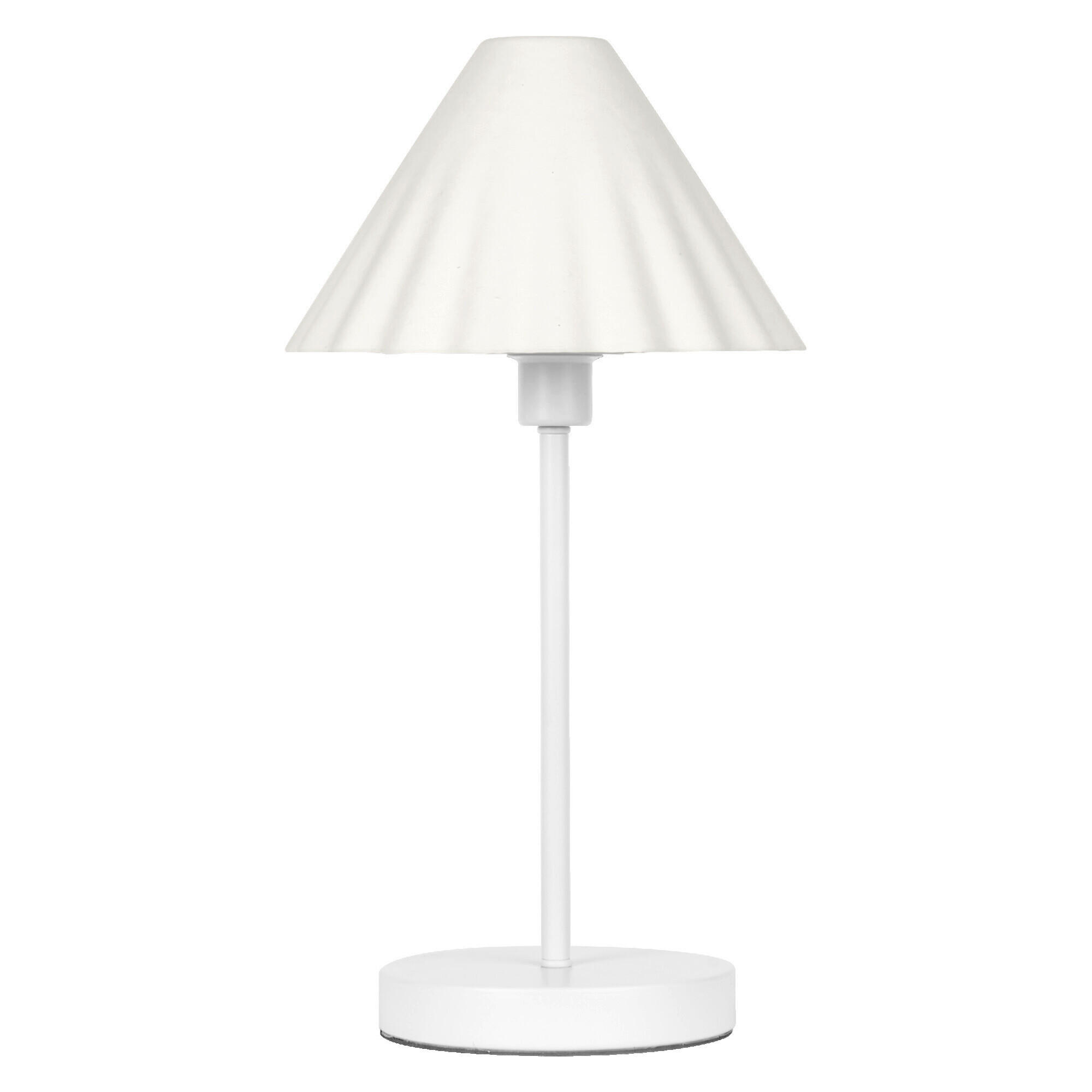 TISCHLEUCHTE 21.8/41.5 cm  - Weiß, Basics, Papier/Metall (21.8/41.5cm) - Osram