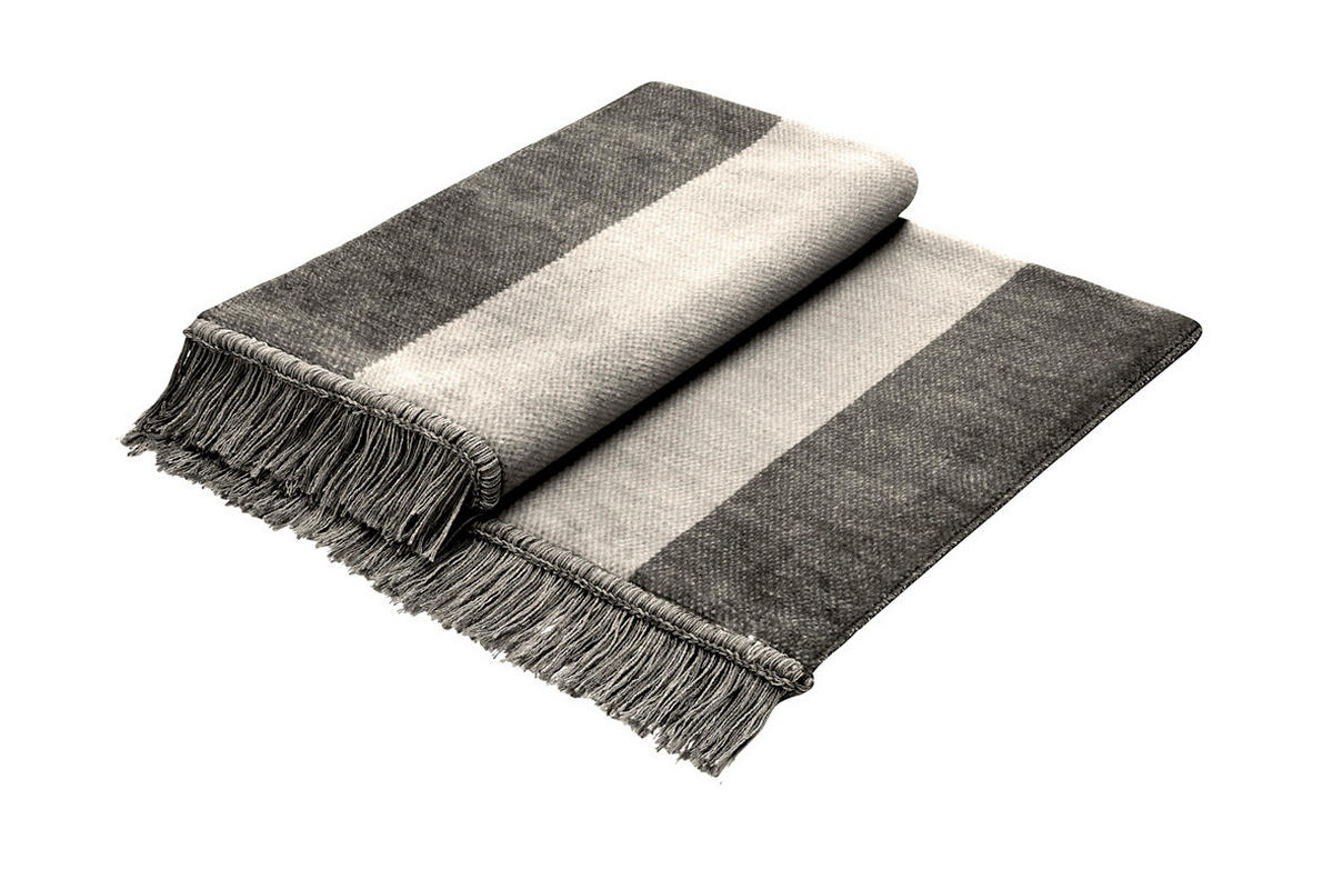 PREGRINJALO 100/200 cm sivorjava  - sivorjava, Design, tekstil (100/200cm)