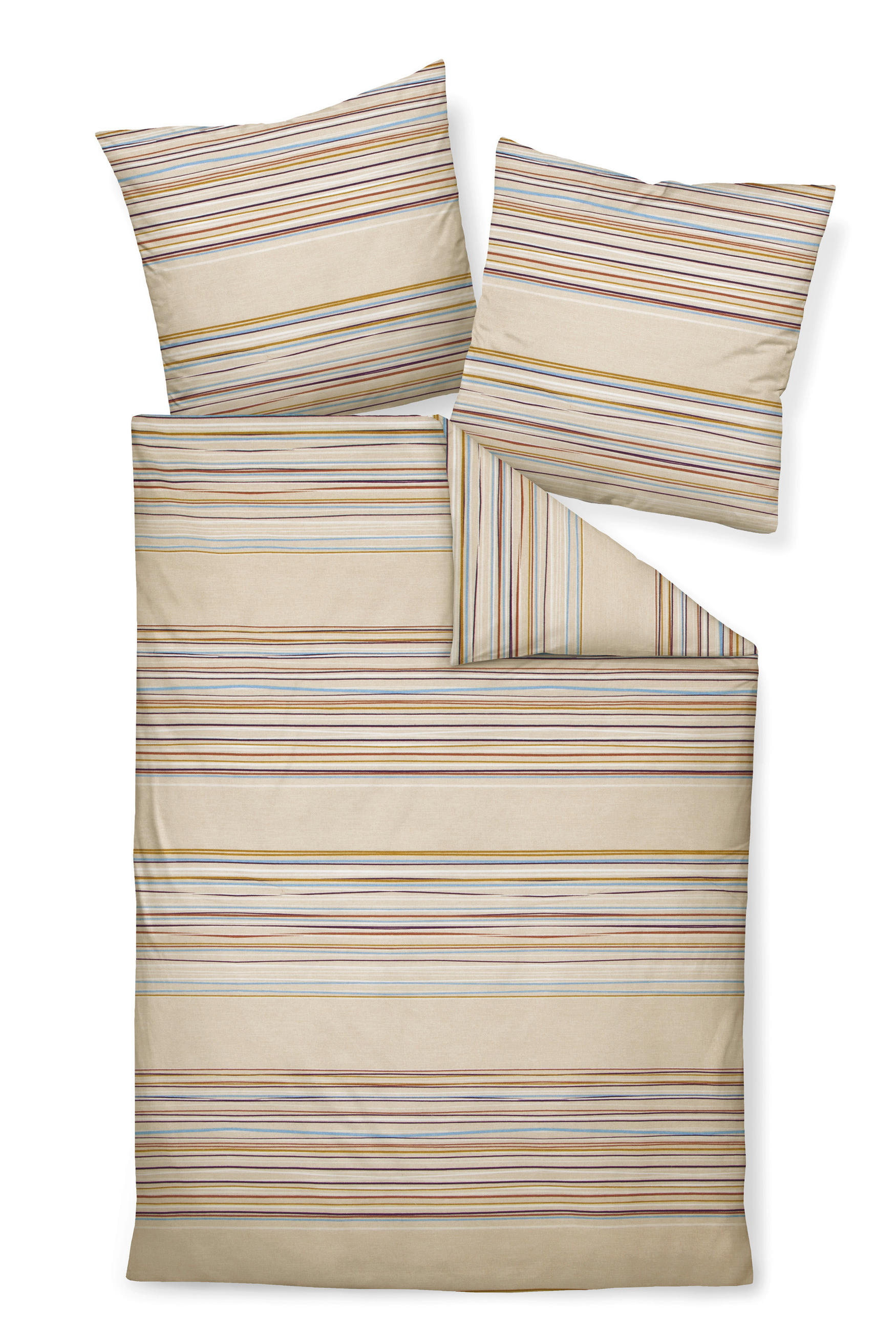 BETTWÄSCHE 135/200 cm Davos Biber  - Gelb/Beige, Basics, Textil (135/200cm) - Janine