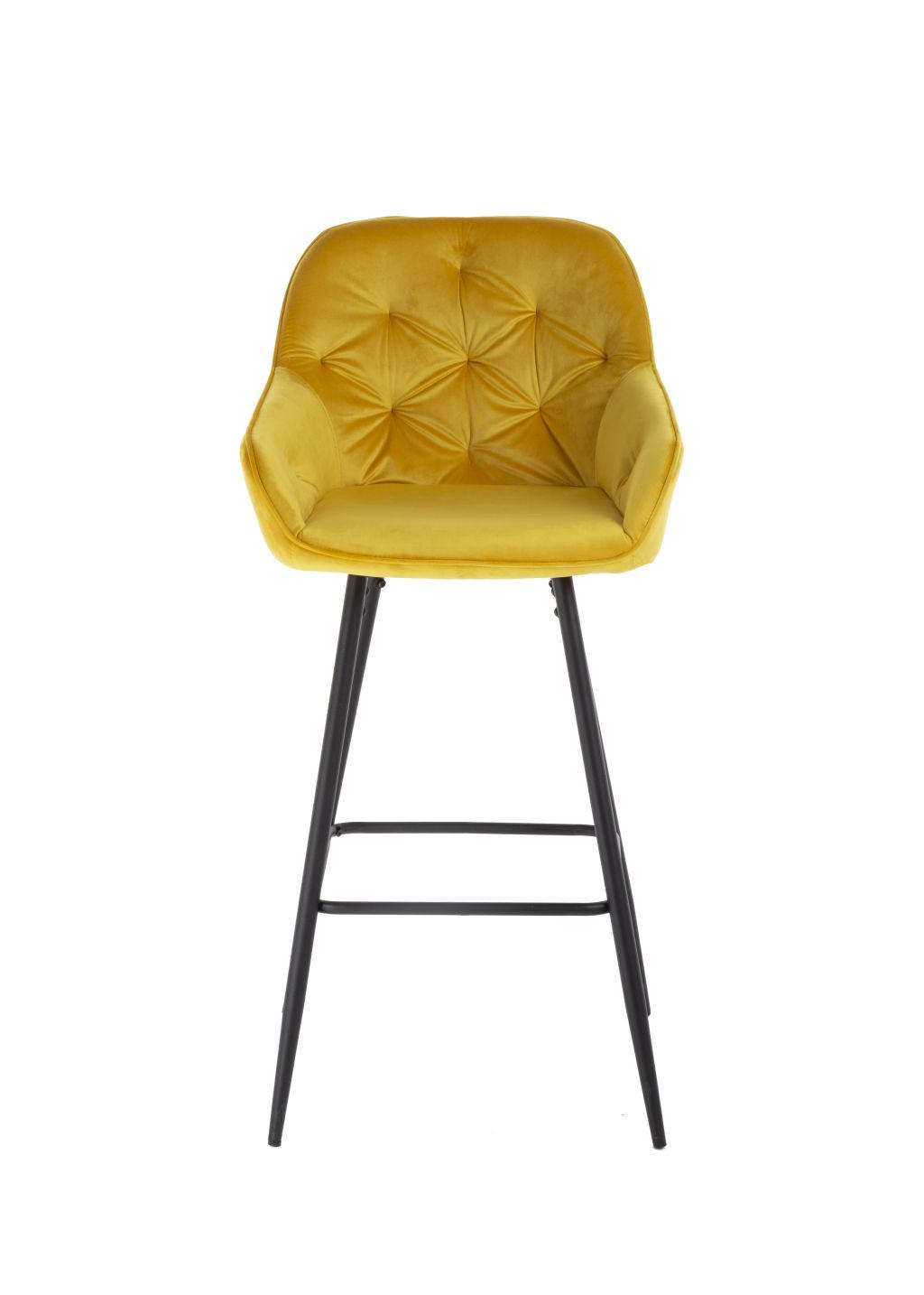BAROVÁ STOLIČKA, kari žltá - čierna/kari žltá, Design, kov/textil (55/107/53cm) - Carryhome