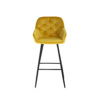 BAROVÁ ŽIDLE, curry žlutá - černá/curry žlutá, Design, kov/textil (55/107/53cm) - Carryhome
