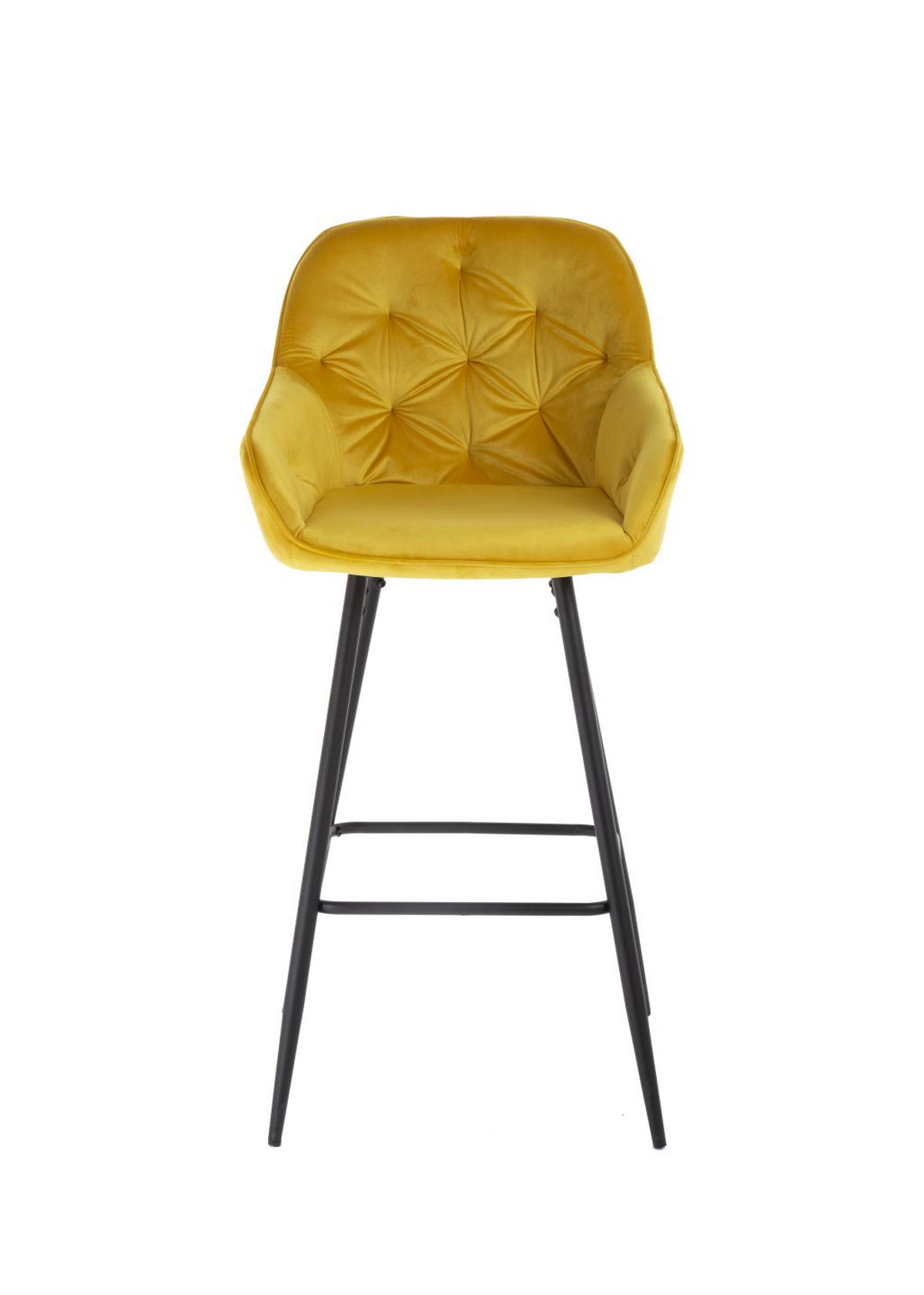 BAROVÁ ŽIDLE, curry žlutá - černá/curry žlutá, Design, kov/textil (55/107/53cm) - Carryhome
